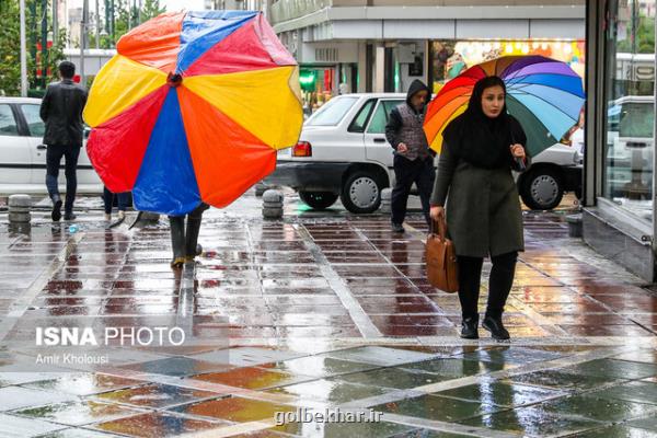 رگبار باران و رعدوبرق در ۱۸ استان كشور