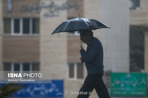 بارش باران در تهران و ۱۶ استان دیگر