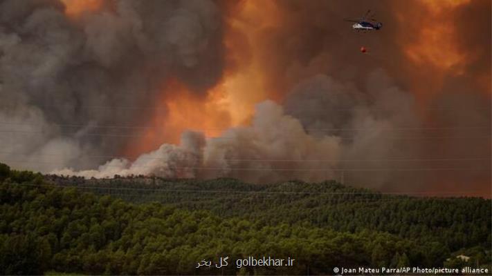 گسترش آتشسوزی های جنگلی در اروپا