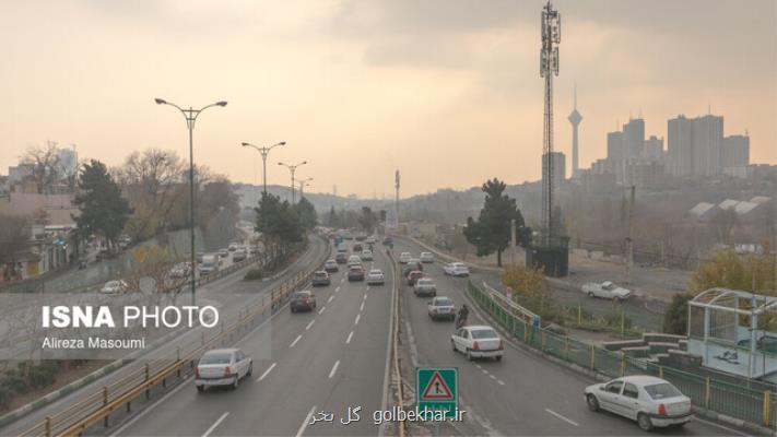 ۲۴ ایستگاه سنجش کیفیت هوای تهران در وضعیت قرمز