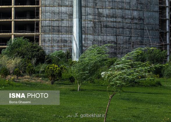 خیزش گرد و خاک در جنوب تهران