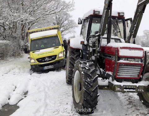برف سنگین در اروپا جان ۱۲ نفر را گرفت