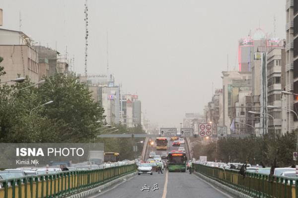كیفیت هوای تهران برای چهارمین روز پی در پی نامطلوب برای گروه های حساس است