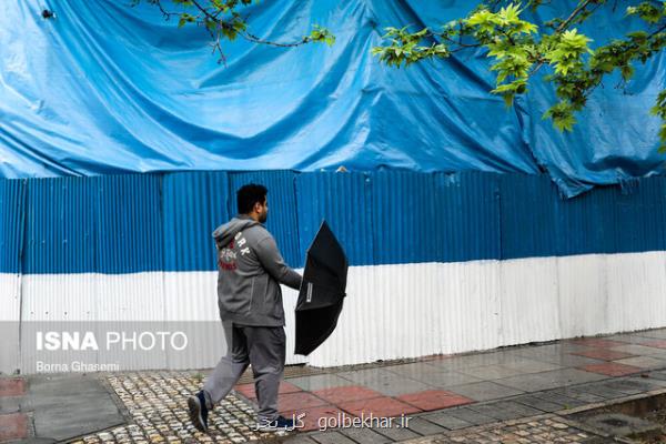 تداوم بارش ها و كاهش نسبی دما در بعضی مناطق كشور