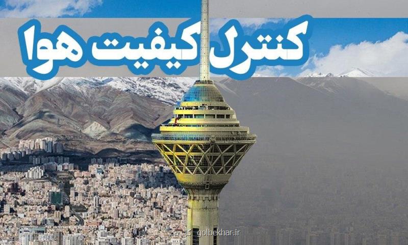 كیفیت هوای تهران در ۶ خرداد