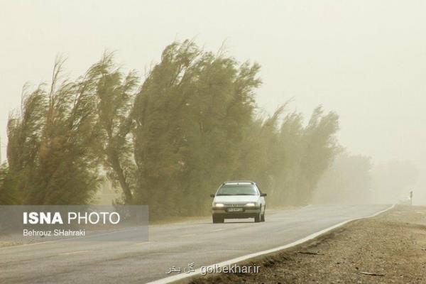 وزش باد شدید و خیزش گرد و خاك در نوار شرقی كشور