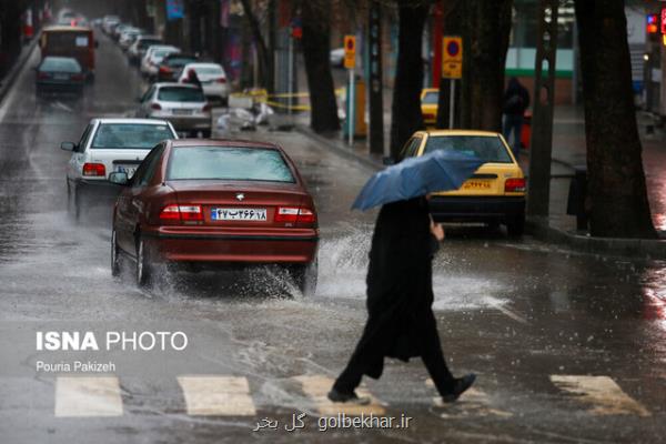 اخطار هواشناسی نسبت به رگبار باران و وزش باد شدید در بعضی نقاط كشور